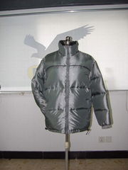 Mens reversible down jacket