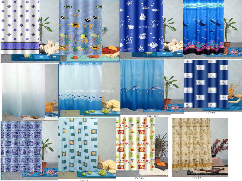 Polyester shower curtain 2