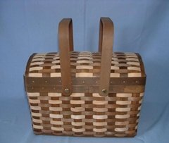 Wood Picnic Basket