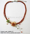 Citrine Floral Necklace