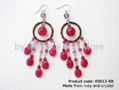 Carnelian Dreamcatcher Earrings 2