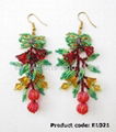 Colorful bead earrings