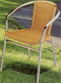 aluminum rattan chair