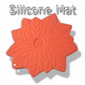 Silicone Mat-Poinsettia/Maple Leaf/Drip 1