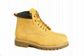 Steel Toe Wheat Nubuck Boots 2