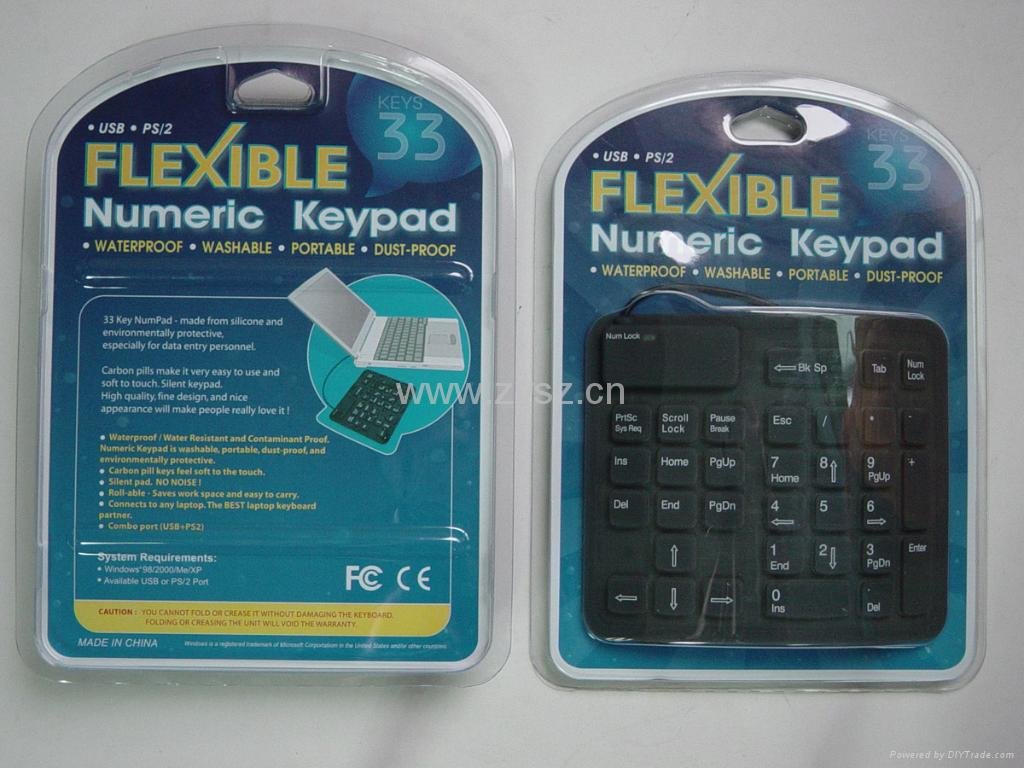 Number Flexible keyboard