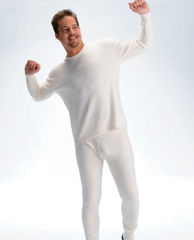 100% rabbit down thermal underwear