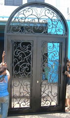 wrought iron door