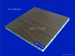 aluminum honeycomb panel with wooden colour