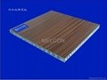 aluminum honeycomb panel with wooden colour 2