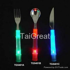 Flashing Stainless Steel Cutleries for Bar,Pub,Party,Festival