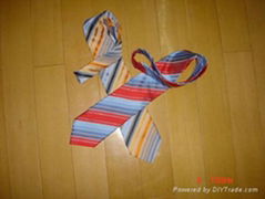 poly woven necktie