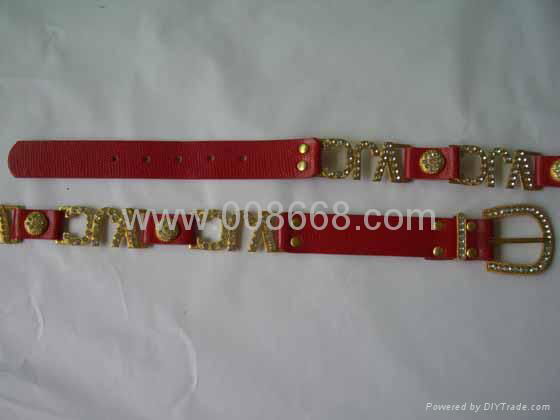 Women’s PU fashion belts with copper ornament 4