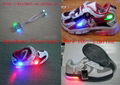 Seven Colourful LED Electronic flash shoes light/shoe with flashing LED light