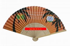 paper bamboo fan