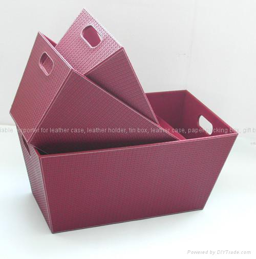 Leather Storage Box