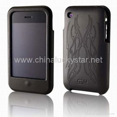 Hard Sheild Leather Case for Iphone 3G