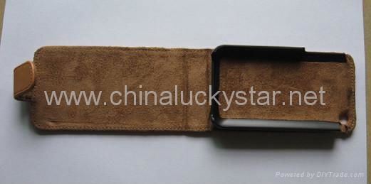 Hard Sheild Leather Case for Iphone 3G 2