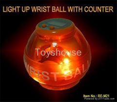 LIGHT UP WRIST BALL WITH COUNTER