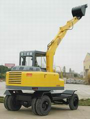 mini-wheeled excavator