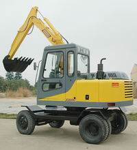 wheeled excavator