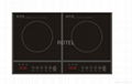 Double burner induction cooker