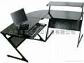 [雷英]黑晶電腦桌