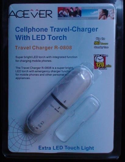 LED电筒手机应急充，用1节电池