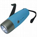 Dynamo rechargeable flashlight with mobile phone charger 2