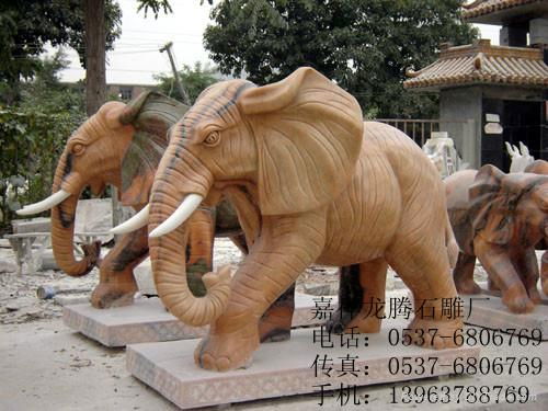 石雕大象 3