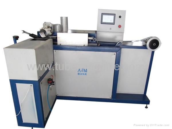 Automatic spiral flexible aluminum foil duct machine