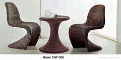 rattan bar chair