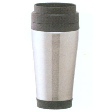 The stainless steel travel mug