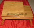 bamboo notebook computer desk