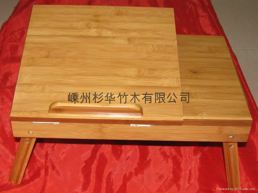 bamboo notebook computer desk 3