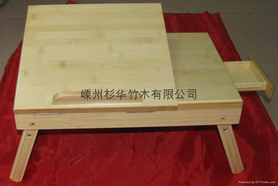 bamboo notebook computer desk 5