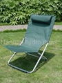 Deck chair with headrest