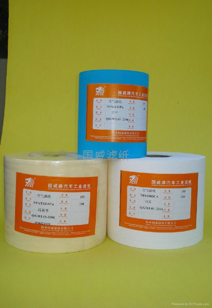 curing air filter paper