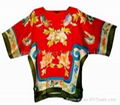 Pure Silk Hand-Painted Short Robe