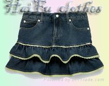 cotton denim skirt