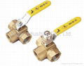 3 way Forged Brass Ball Valves 1