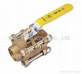 3 piece Forged Brass Ball Valves