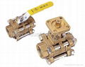 3 piece Forged Brass Ball Valves 1