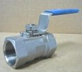 1 piece Stainless Steel Ball Valves 3