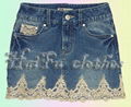 Lightweight-denim skirt 1