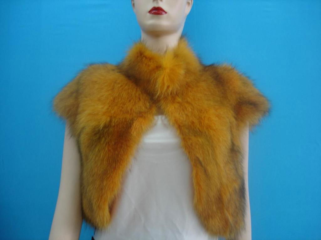 Fox belly fur vest