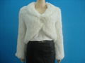 Rabbit fur knitted coat 1