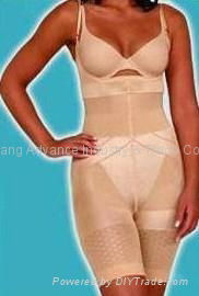 Slim n lift Underwear Full Body Shaper with Strap Beige and black