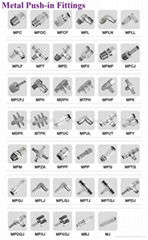  One touch tube fittings,metal push in fittings,pneumatic components,pipe joints