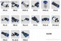 Compact One touch tube fittings,push in